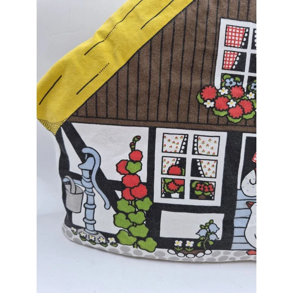 Vtg Pat Albeck Tea Pot Cozy Cover Padded Thatched Roof Cottagecore  Cuckoobird